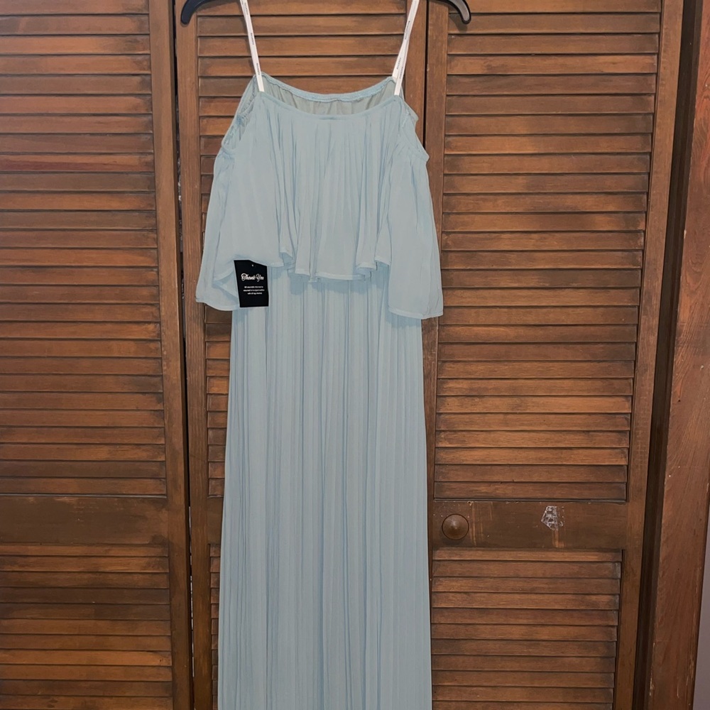 Light Olive Chiffon Pleated Off Shoulder Maternity Maxi